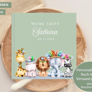 Guest book for baptism, with questions, many colors