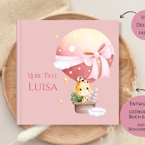 Baptism guest book, baptism book with question, individually personalized