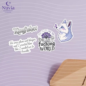 Quicksilver Book Sticker Pack – Set of 12 Vinyl Stickers | Laminated Waterproof Stickers | Fantasy Romance Bookish Stickers. image 4