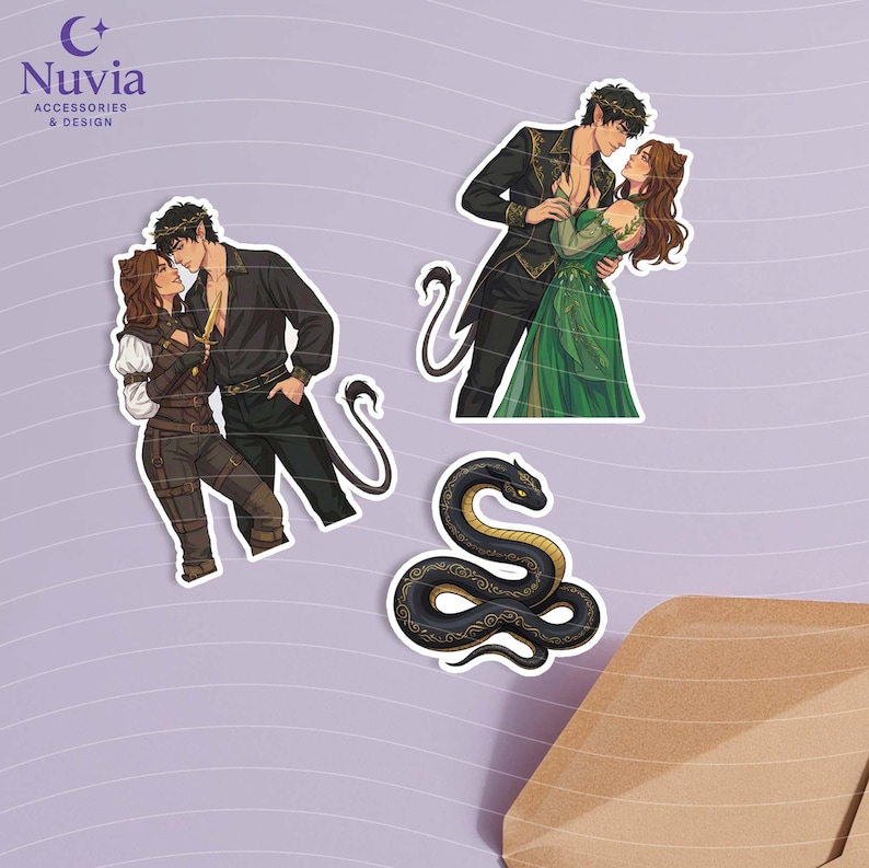 The Cruel Prince Sticker Pack – Set of 19 Vinyl Stickers | Laminated Waterproof Stickers | Fantasy Romance Stickers image 2
