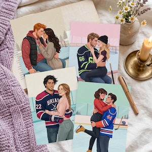 Sport Romance Art Print | Hockey Romance | Off-Campus inspired | Double-sided laminated | Water-resistant | Durable