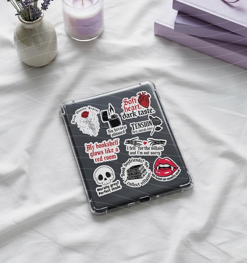 Dark romance Sticker Pack – Set of 23 Vinyl Stickers | Laminated Waterproof Stickers | Bookish Stickers zdjęcie 2