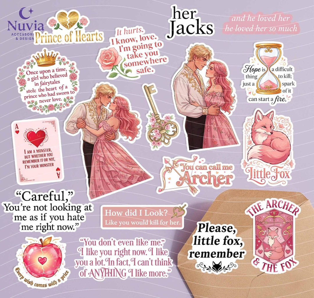 Once Upon a Broken Heart Sticker Pack – Set of 18 Vinyl Stickers | Laminated Waterproof Stickers - Etsy