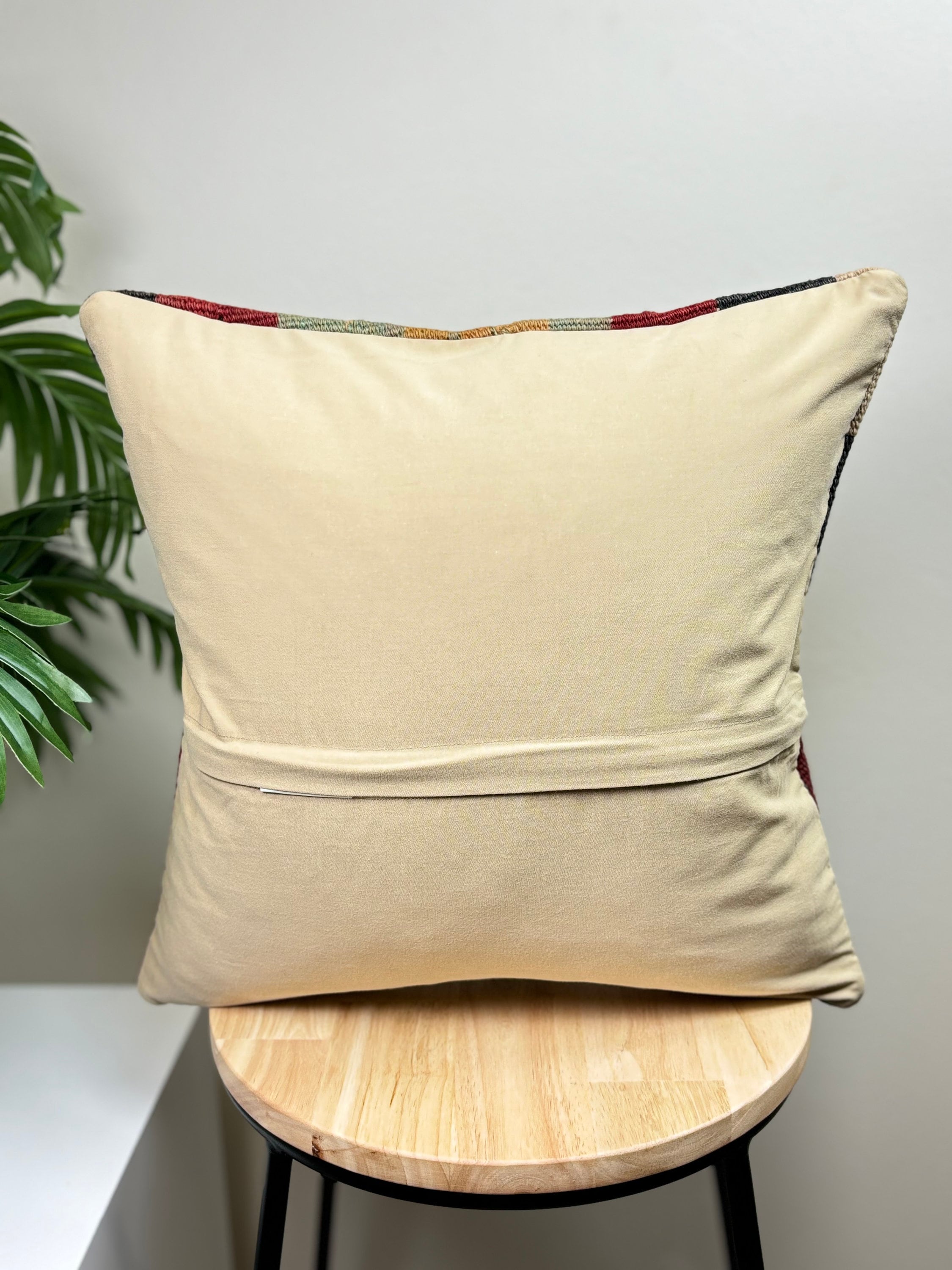 16x16 Handwoven Aztec Throw Cushion Cover Vintage Kilim Pillow Cover