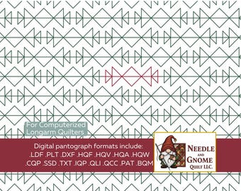 Mesa Grid - Digital Longarm Quilting design for Edge to Edge Pantograph