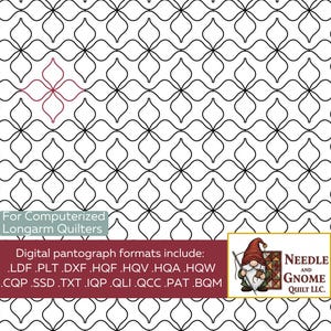 Nikki&#39;s Flower-Digital longarm Design for Edge to Edge Pantograph