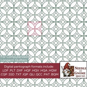 Modified Orange Peel - Digital Longarm Quilting Design for Edge to Edge Pantograph
