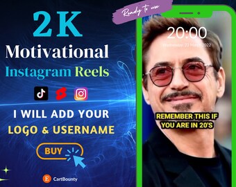 2k+ Canva Editable Motivational Instagram Reels| Inspirational Reels| Youtube shorts| TikTok videos| Viral videos| Success, business video
