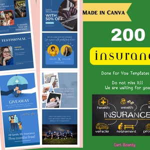 200+ Bonus Insurance Instagram Templates| Templates for insurance agents| Insurance template| Insurance broker template| Insurance Templates
