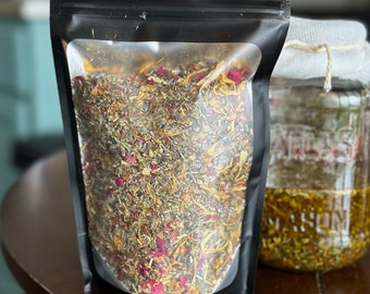 Postpartum after birth herbal sitz bath perineal healing soothing perineal care wound healing after childbirth hemorrhoid soak herbs