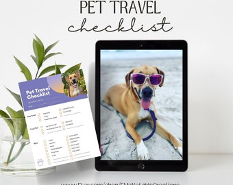 Dog Planner Travel Checklist