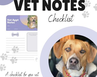Notas de la cita con el veterinario