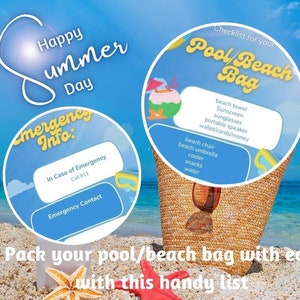 Pool / Strand Taschenliste