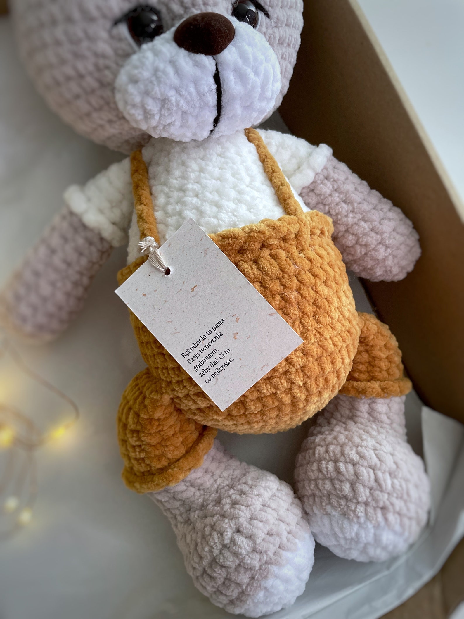 Luxurious Beige Teddy Bear Premium It’s a Boy Plush Gift main image 0