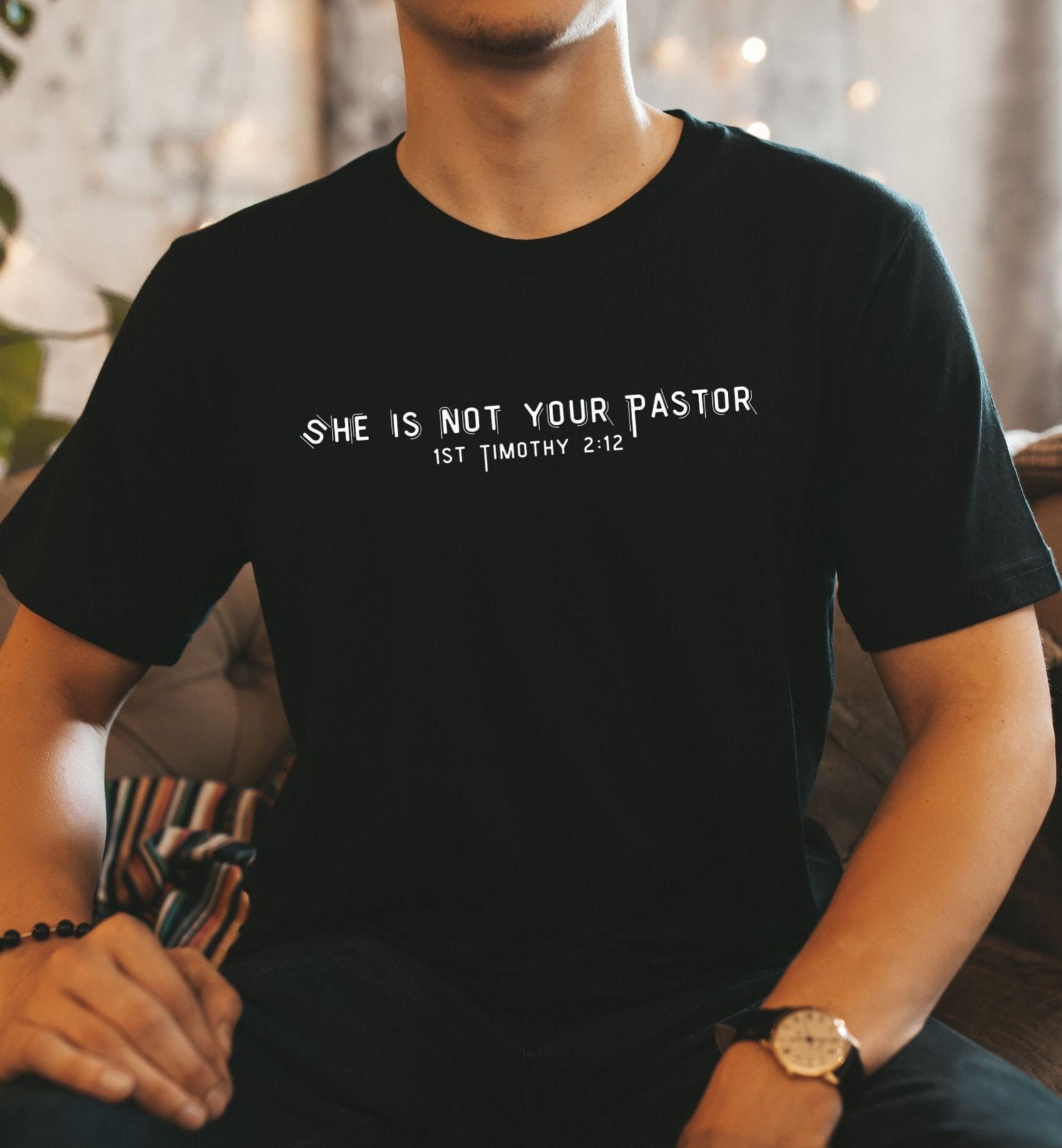 She is Not Your Pastor Shirt, Reformed Theology Shirt, Reformed Baptist
