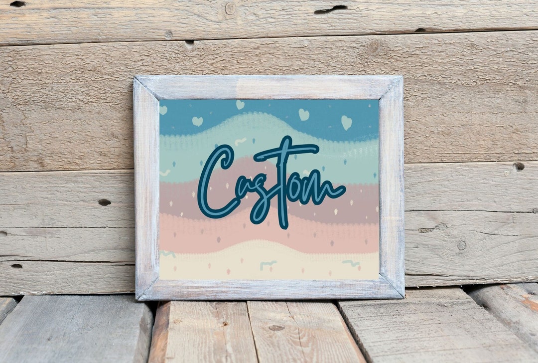 Word of the Year Printable, 2024 Word of the Year, Custom Word Sign