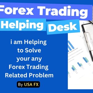 May include: A person is writing on a notepad while looking at charts and graphs. The text on the image reads "Forex Trading Helping Desk. I am Helping to Solve your any Forex Trading Related Problem. By USA FX."