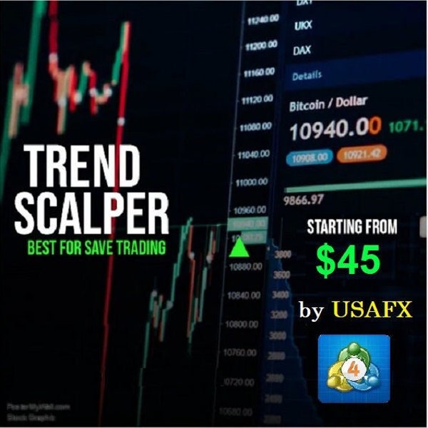 Trend Scalper EA by USAFX for best earing with market trend reversal signal MT4