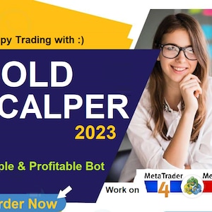 GOLD Scalper Bot for MT4 or MT5 ,make a money with simple or easy way passive income in forex market