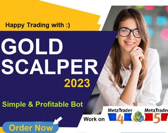 GOLD Scalper Bot for MT4 or MT5 ,make a money with simple or easy way passive income in forex market