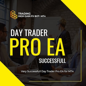 May include: A group of people in a meeting discussing a trading strategy. The whiteboard says "Day Trader Pro EA Successfull" and "Trading High Gain FX Bot - MT4".