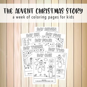 7 Printable Advent Coloring Sheets / Christmas Countdown for Kids ...