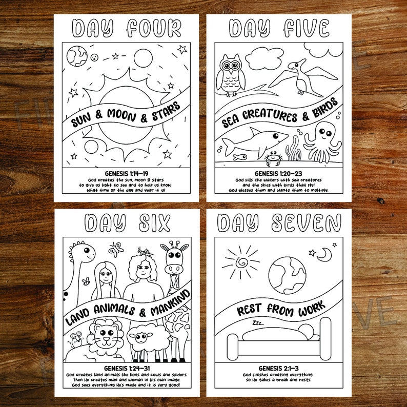 Printable Bible Story Coloring Sheets / Learning Pages for Toddlers