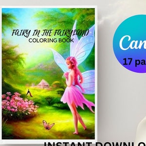 Fairy in the fairyland coloring book