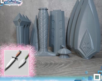 Final Fantasy XIV: Thancred Daggers Set - 3D Printed Kit