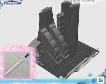Fairy Tail: Erza Scarlet Heart Kreuz Sword - 3D Printed Kit