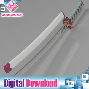 Mitsuri Kanroji Katana & Scabbard - Digital Download