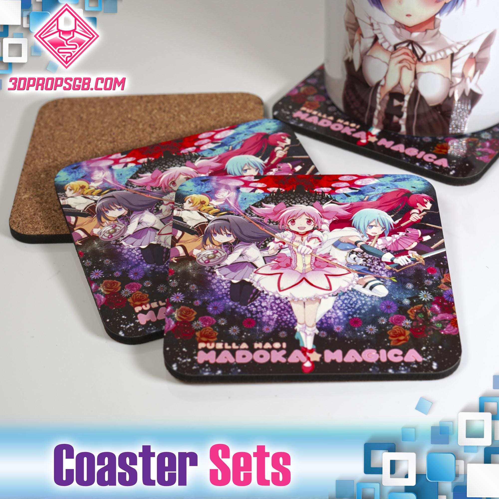 魔法少女まどか☆マギカ ドリンクコースターセット - Etsy 日本