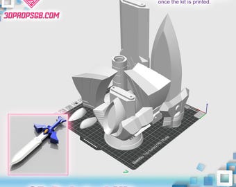 Kit impreso en 3D de la Espada Maestra de The Legend of Zelda: Wind Waker