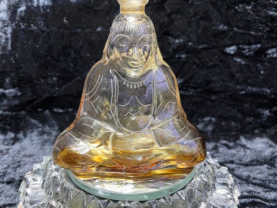1920’s Houbigant Figural Sitting Buddha perfume b… - image 6