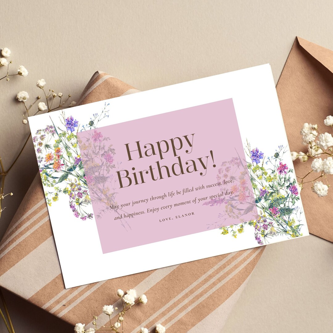 Happy Birthday Gift Card, Printable Gift Card for Birthday, Birthday