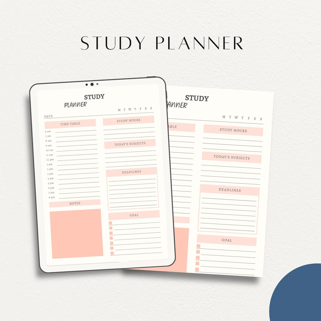 Study Planner | Productivity Planner | Planning | to Do List | Digital ...