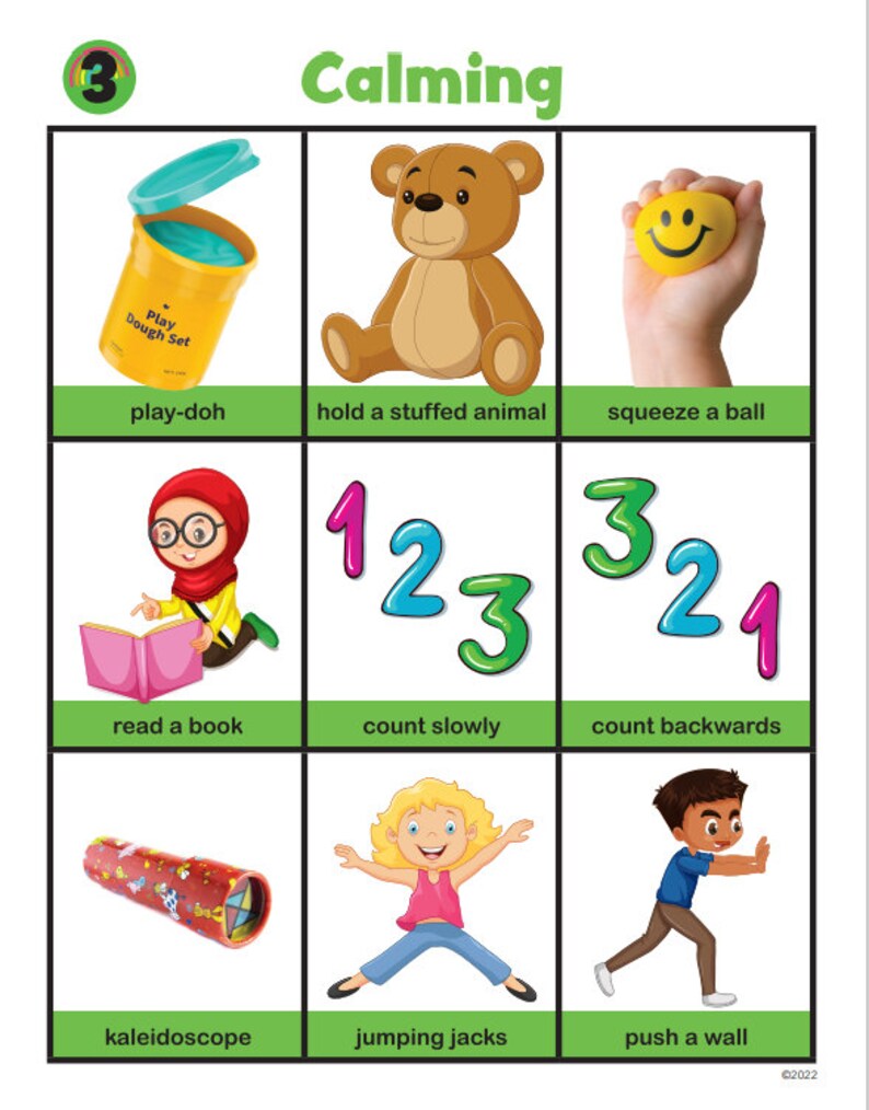 Calm Corner Download Calm Down Posters Stress Relief for Kids Calming ...
