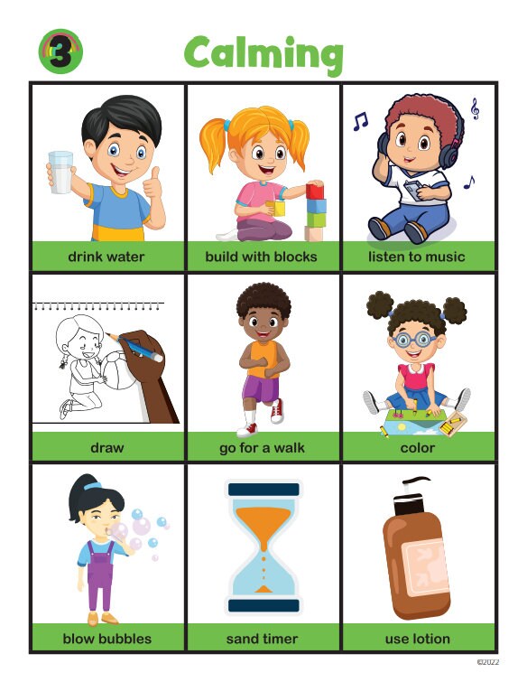 Calm Corner Download Calm Down Posters Stress Relief for Kids Calming ...