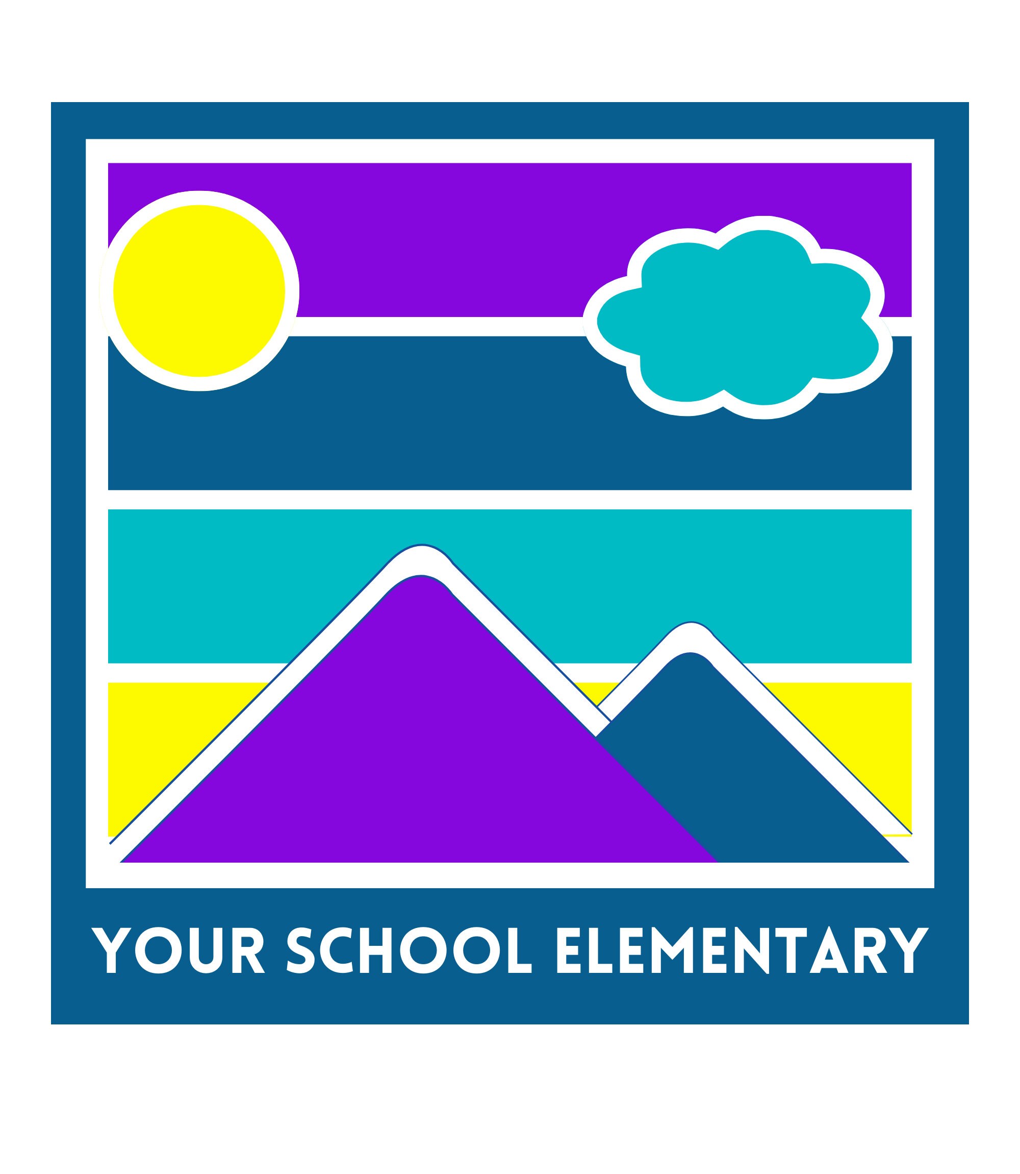Editable school logo design canva template etsy