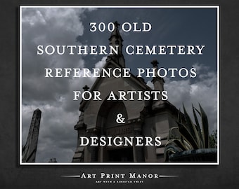 Graveyard Cemetery Mausoleum Reference Photos for Artists & Designers | 300 high resolution photographs | R1