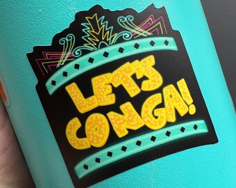 Mickey and Minnie's Runaway Railway Sticker | Let's Conga Sticker | Hollywood Studios Sticker