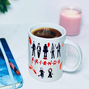 15oz Horror Movie Killer Friends Coffee Tea Ceramic Drink Mug