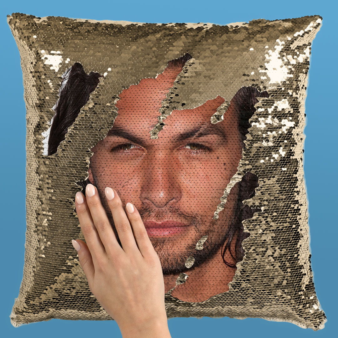 Jason Momoa Sequin Pillowcase Etsy