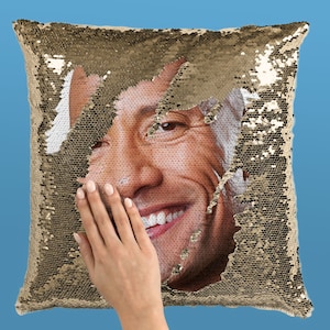 The Rock - Dwayne Johnson Fan Sequin Pillowcase