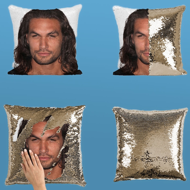 Jason Momoa Sequin Pillowcase Etsy