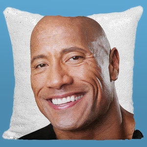 The Rock - Dwayne Johnson Fan Sequin Pillowcase - Etsy