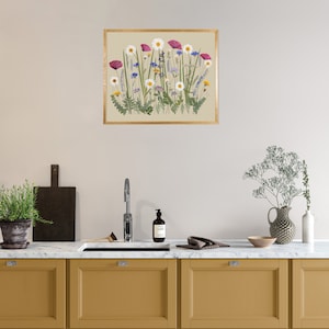 Pressed Flowers Fine Art Print, Giclée Botanical Print, Plants Home Decor, Wall Art, Gifts, Herbarium, Wildflowers image 5