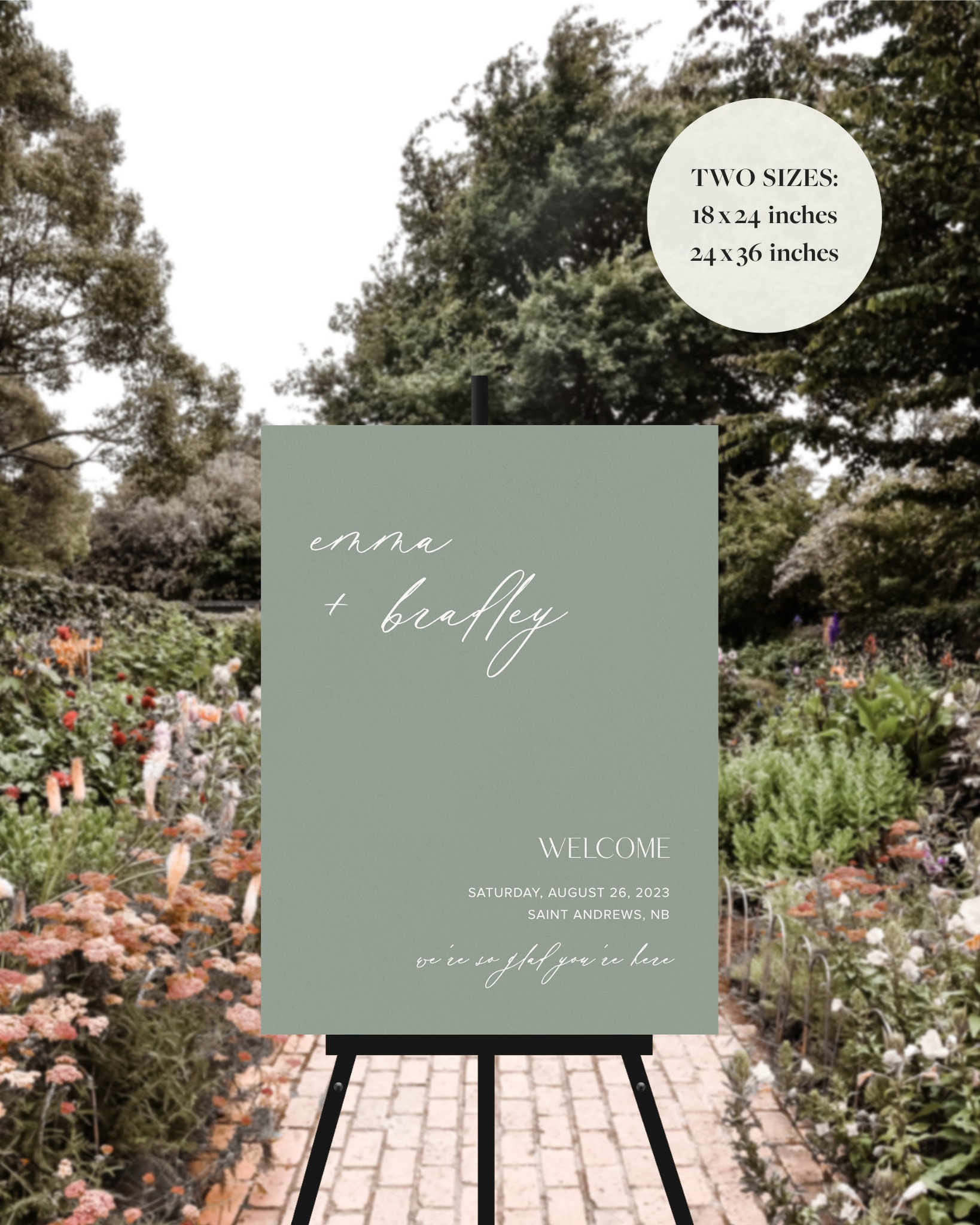 Editable Wedding Welcome Sign, Printable, Downloadable Sign Template ...