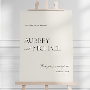 Editable Wedding Welcome Sign, Printable, Downloadable Sign Template ...