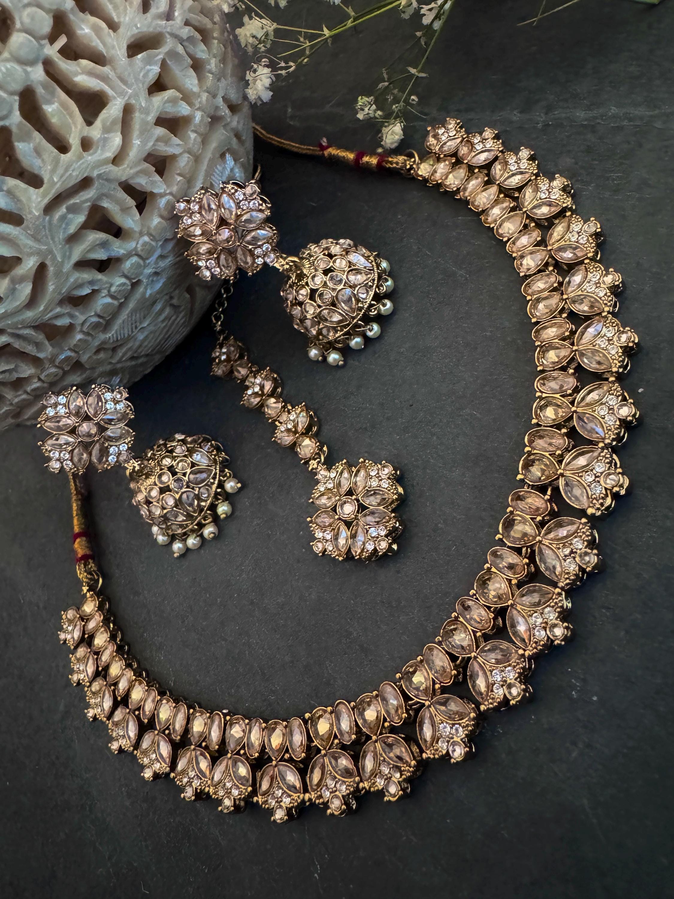 Antique Gold Bridesmaids Jewelry Set